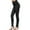 Black, variant on Tejiojio Fall Clearance Vertical Stripe Imitation Denim Leggings Show Thin Buttock Raising Capris