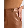 thumbnail image 5 of Jessica London Women's Plus Size Faux Leather Croc Wrap Skirt, 5 of 5