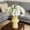 White, variant on Hmgxay Artificial Flowers, 6 Heads Faux Trumpet Blooms, Lifelike Floral Arrangement, Fabric Flower Stems for Home Decoration and Events