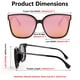 thumbnail image 4 of Gafas de Sol FEISEDY Retro Oversize Cuadradas Polarizadas B2901, 4 of 9