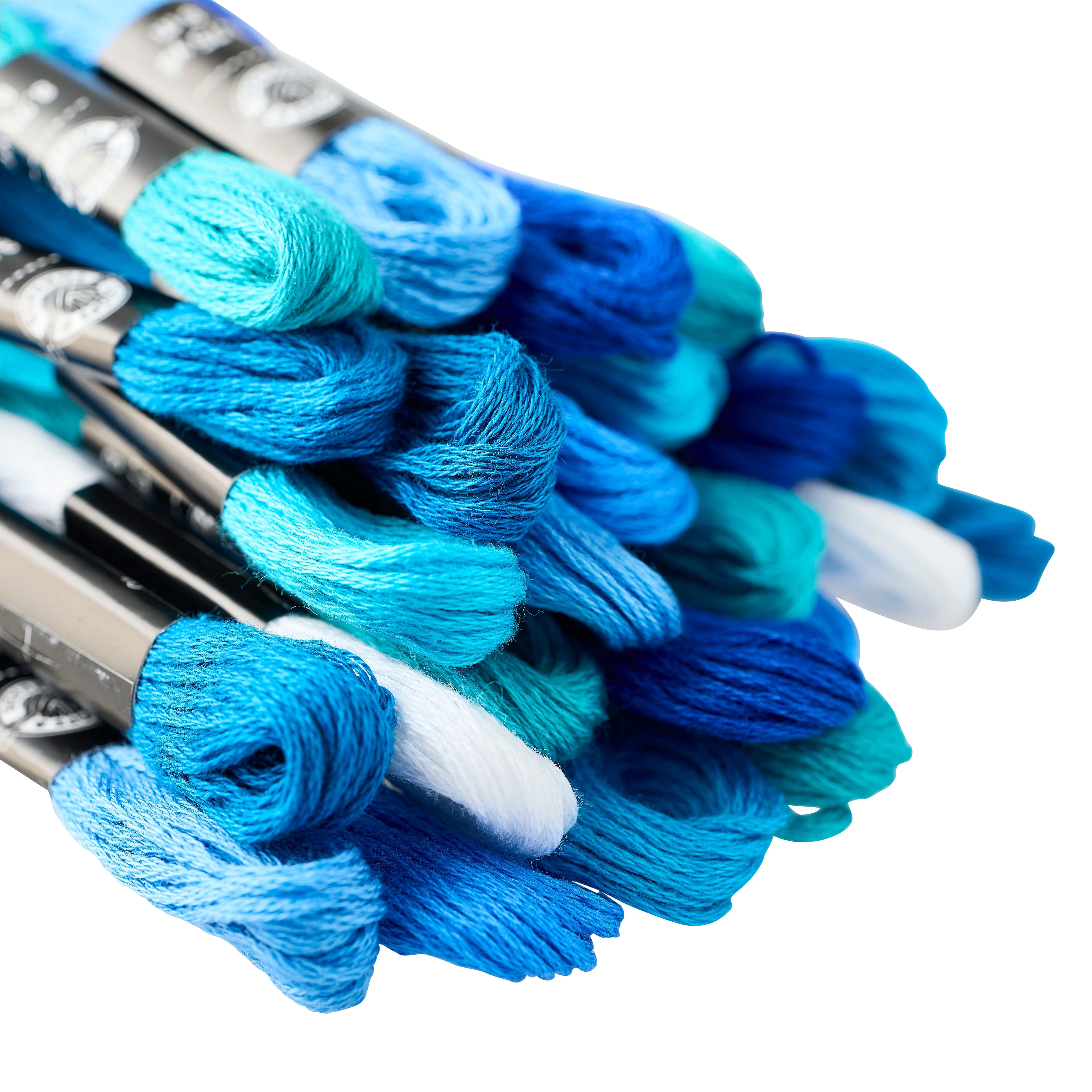 Loops & Threads Blues Embroidery Floss, 12 Packs: 36 ct. (432 total)