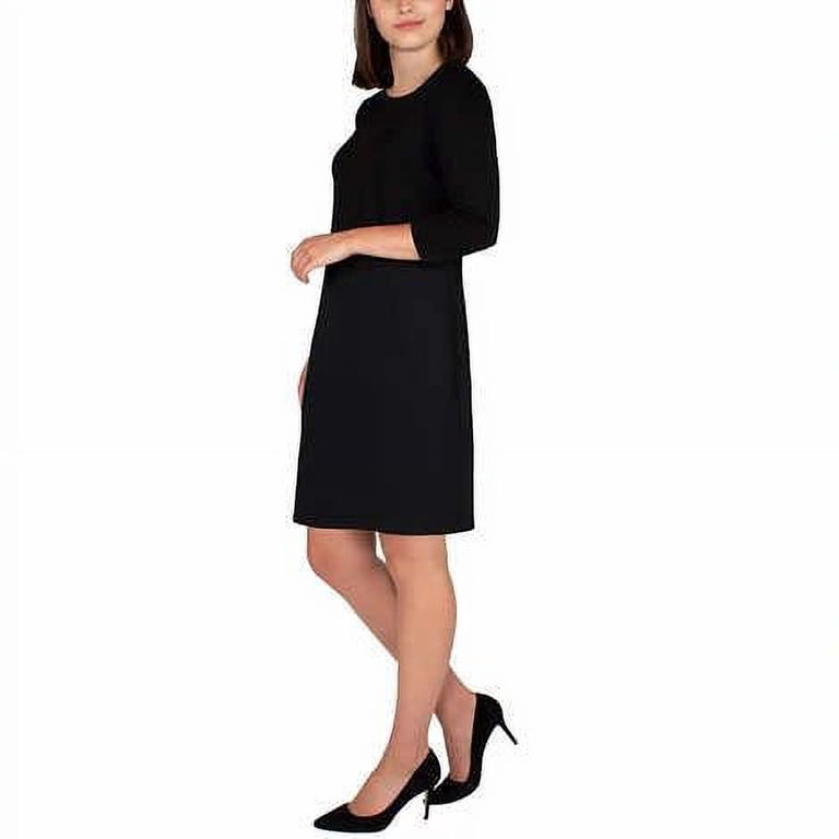 Nicole Miller Ladies'  Sleeve Dress Black Sz S - Walmart.com