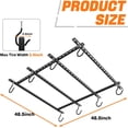 thumbnail image 5 of Ceiling Bike Rack for Garage, Ceiling-Mounted Bicycle Storage Hooks for 4 Bikes (Horizontal) or 8 Bikes (Vertical), Adjustable Overhead Bicycle Hooks for Mountain, Road, and Kids' Bike, 5 of 8