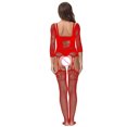 thumbnail image 2 of Gibobby Conjunto de lencería Lencería sexy para mujer Día de San Valentín Ropa de dormir Ropa de dormir Medias de cuerpo Body de red Sheer Lencería(Rojo, Talla única), 2 of 5