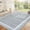 Gray, variant on ZACOO 2'x6' Scalloped Frame Border Machine Washable Runner Rug, Stain Resistant Pet Friendly Low Pile Non Slip Carpet for Hallway Kitchen Entryway Home Decor, Beige Camel