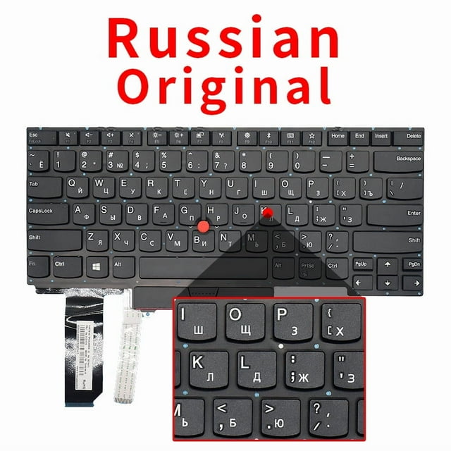 New Genuine US Russian Laptop Keyboard For Lenovo IBM Thinkpad E14 R14 E15 R15 S3 Gen2 With Backlight RU S3 Gen2
