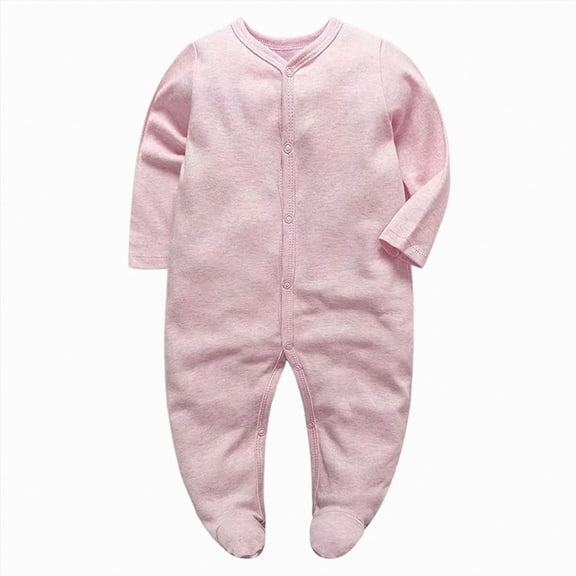 Newborn Infant Baby Girl Romper Jumpsuit for Girls Long Sleeve Bodysuit Fall Clothes
