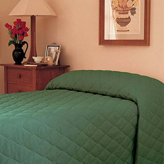 martex 1c75861 120-inch x 118-inch bedspread, king, forest green, 1-pack