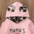 thumbnail image 3 of Newborn Baby Girls Mama‘s Bestie Hoodies Sweatshirt Infant Leopard Pants 2PCS Clothes Set, 3 of 8