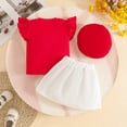 thumbnail image 6 of Gibobby Toddler Kids Baby Girls Summer Sets Cute Printed Short-sleeved T-Shirt and Shorts Loose Comfortable 2 Piece Outfits,9-12 Months,Red, 6 of 6