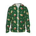 thumbnail image 1 of Fotbe green Christmas Element Chaqueta con Protección Solar UPF 50+ para Hombre y Mujer, Camisa con Capucha y Bolsillos-X-Large, 1 of 7