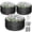 Black, variant on WORKPRO 3Pcs 2x2x1ft Galvanized Raised Garden Bed Set, Rust & Corrosion Protection, Easy Assembly, Safe Edge, Ideal for Vegetables & Flowers, White