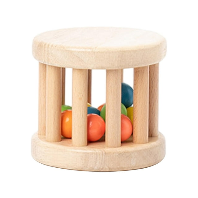 lionlar Kids Rattle Tube Baby Rattle Shaker Music Sensory Auditory Instrument Toy Wooden 1 Tier