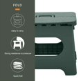 thumbnail image 3 of Folding Stool Plastic Household Portable Folding Stool Mazar Stool Outdoor Portable Small Bench, 3 of 5
