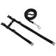 thumbnail image 5 of Arnés para gatos, collar ajustable de nailon con correa, arnés de seguridad con sistema de liberación rápida para gatos pequeños, perros y mascotas para paseos al aire libre, color negro., 5 of 8