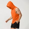 thumbnail image 2 of Yiaimeir Men's Sleeveless Hoodie Tank Top Lightweight Athletic Gym Workout Muscle Tank Tops With Hood For Fitness & Training,Size S-3XL, 2 of 5
