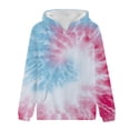 thumbnail image 4 of Bovemsi Sweatshirt for Women Tie Dye Printed Autumn And Winter Warm Hooded Sportswear Comfort Hoodie, 4 of 4