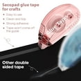 thumbnail image 2 of 6 Pack Scrapbook Tape,  Scrapbooking Supplies, Double Sided Tape Roller for Crafts, Adhesive Glue Runner, Glue Roller School Office Teacher Supply for Adults, 0.3IN x 40FT, 2 of 6