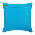 thumbnail image 3 of Toss Pillow Cover, Turquoise Blue Euro Sham Covers 26x26 inch (65x65 cm), Suede Euro Size Pillow Covers, Solid Color, Pintucks, Textured, Striped - Turquoise Blue No Limits No Lines, 3 of 3