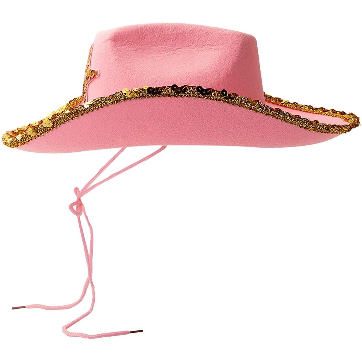 Blue Panda Pink Sparkly Western Cowboy 