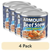 (4 pack) Armour Star Classic Homestyle Beef Stew, 13g Protein Per Serving, 20 oz Can