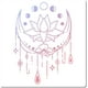 thumbnail image 1 of Plantillas grandes de luna y estrellas, flores de loto, reutilizables, de plástico, de 30 x 30 cm., 1 of 9
