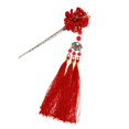 thumbnail image 1 of Horquilla de flores clásicas para niña Yuyangstore hecho a mano rojo, 1 of 7
