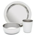 thumbnail image 1 of Stainless Steel Dish Set for Kids, with Plate, Bowl, and Cup - BPA Free - by HumanCentric, 1 of 2