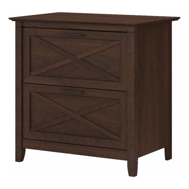 Bush Furniture Key West 2 Drawer File Cabinet in Bing Cherry