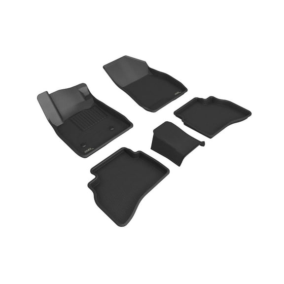 3D MAXpider Custom Fit All-Weather Floor Mats (Black) Compatible with TChevrolet Trailblazer Awd 2021-2025 - R1 R2