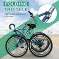 thumbnail image 2 of Ficisog 16 Years & Up 63.93 lb Foldable Adult Tricycle, 2 of 8