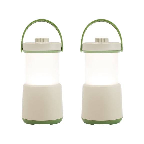 Dawnrise 2 Pack LED Camping Lantern Rechargeable, 800LM, 230Hours Runtime, 5 Modes Camping Light with Red Light, IPX4 Waterproof Lantern Flashlight for Hurricane,Emergency,Power Outages,Home,Hiking