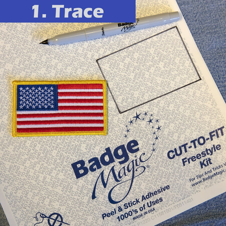 Badge Magic Cut to Fit Freestyle Patch Adhesive Kit — AllStitch