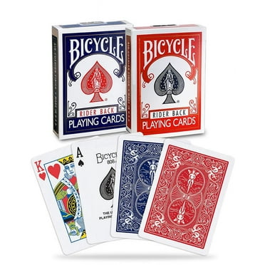 Bicycle Rider Back Playing Cards, Standard Index, Poker Cards, Premium Playing Cards, Red & Blue, 2 Count (Pack of 1) C37