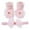 Pink, variant on lnmuld Baby Socks Soft Sole Baby Socks with Matching Hair Bow Set Non- Floor Footwear for Toddlers and Kids Size:0-6 Months