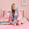 thumbnail image 6 of Joyfy Glow in The Dark Blanket Unicorn Gifts for Girls 50" x 60" Soft Cozy Flannel Kids Throw Blanket, 6 of 9