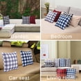 thumbnail image 6 of 2 Pcs Checkered Throw Pillow Covers, 18 x18 inch Square Buffalo Plaid Throw Pillow Cases, 6 of 8