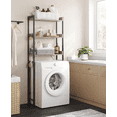 thumbnail image 1 of VASAGLE 3 Tier Bathroom Storage Shelving Unit Space Saving Easy to Assemble Laundry Room Industrial Style Grège and Black BTS002B02, 1 of 9