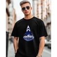 thumbnail image 1 of Camisetas de manga corta con diseño de tiburón y olas marinas para hombre, camisetas de cuello redondo, 1 of 8