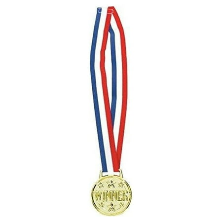 Amscan Victorious Sports Party "Winner" Medal Necklace Favour Pack Of 1, Multicolor, 30"