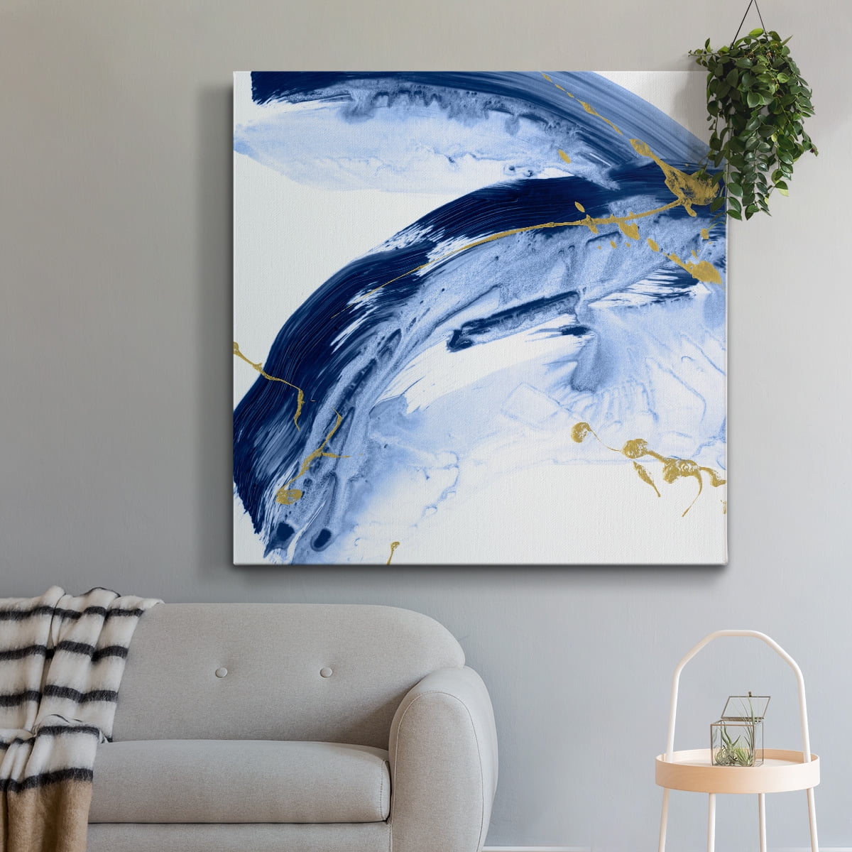 Wexford Home Golden Current IV-Premium Gallery Wrapped Canvas, 10" x 10" - Ready to Hang