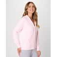 thumbnail image 4 of Hanes EcoSmart Women's Full-Zip Fleece Hoodie Pale Pink L, 4 of 6