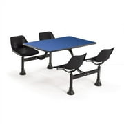 Cluster Table with Laminate top - 24" x 48" OFM1002BLKBLUE Carton Qty:1