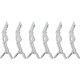 thumbnail image 1 of 6 pinzas para el pelo de salón de estilismo, cocodrilo, accesorios de bricolaje antideslizantes para el cabello de plástico (blanco), 1 of 2