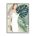 thumbnail image 2 of Stupell Industries Woman with Tropical Palms Shaded Plants Black Framed, 16 x 20, Design by Melissa Wang, 2 of 4
