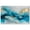 Gallery Wrapped, variant on Ethereal Blue and Gold Canvas Abstract Wall Art by Art Remedy, Gold Frame, 15 x 10