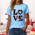 thumbnail image 5 of felwors Valentines Day Cute Love Heart Gnome Pink Women Girls Premium Tri-Blend T-Shirt(Blue, M), 5 of 7
