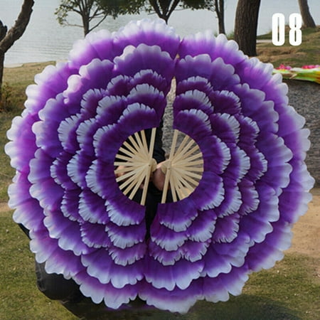 

1PC Peony Flower Hand Fan For Dancing Play Costume Props Decor Accessories Gifts