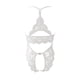 thumbnail image 3 of Gibobby Lencería de encaje Día de San Valentín Pijama sexy con transparente de encaje para mujer Lencería sexy(Blanco, G), 3 of 5