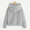 thumbnail image 5 of fatyb Women's Fuzzy Hoodies Thermal Fleece Hooded Sweatshirts Womens Long Sleeve Cute Pullover with Pocket, 5 of 7
